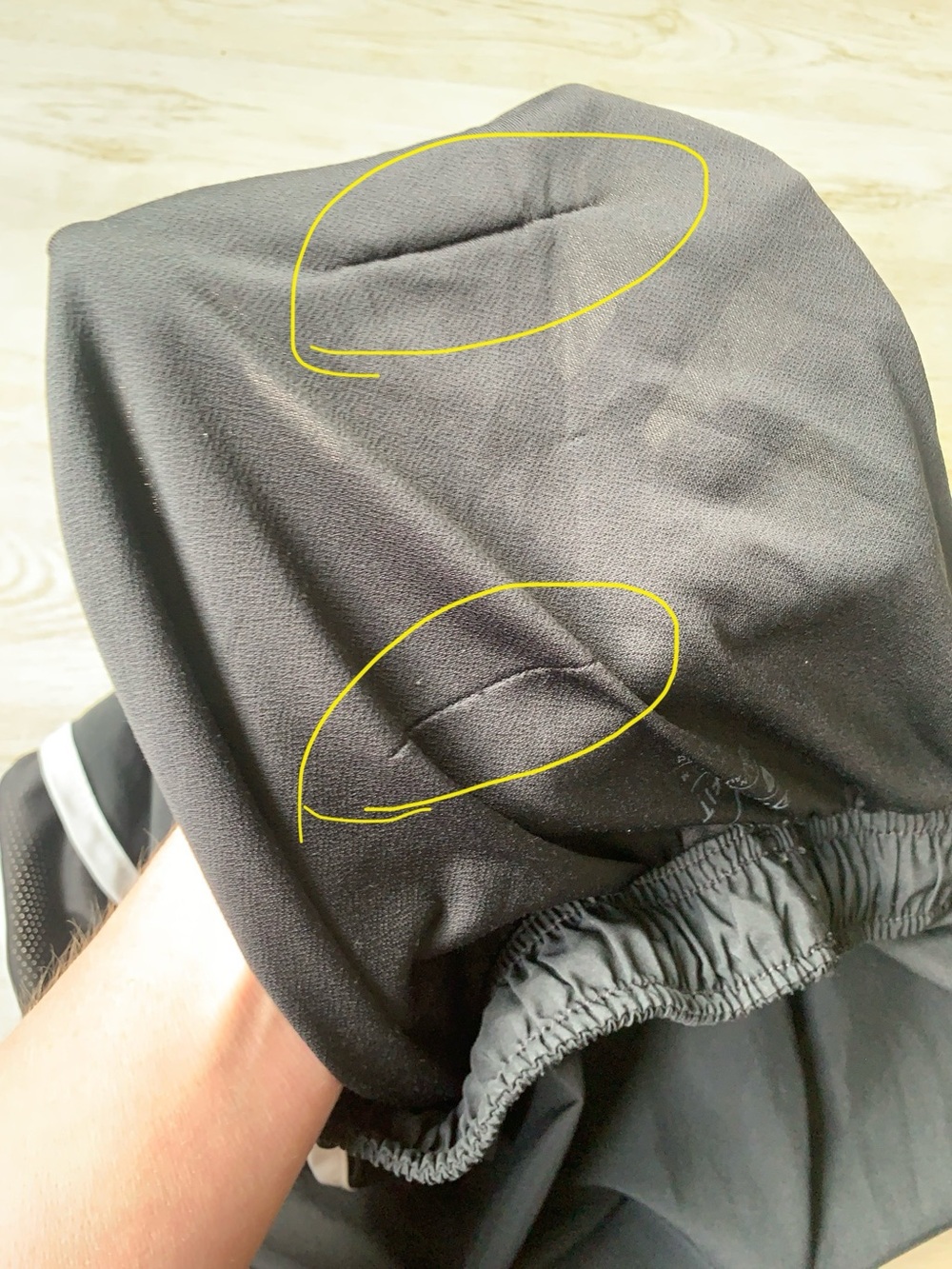 Bundle of 2 Nike Black Running Shorts with White Piping-built in brief lining - Picture 11 of 11